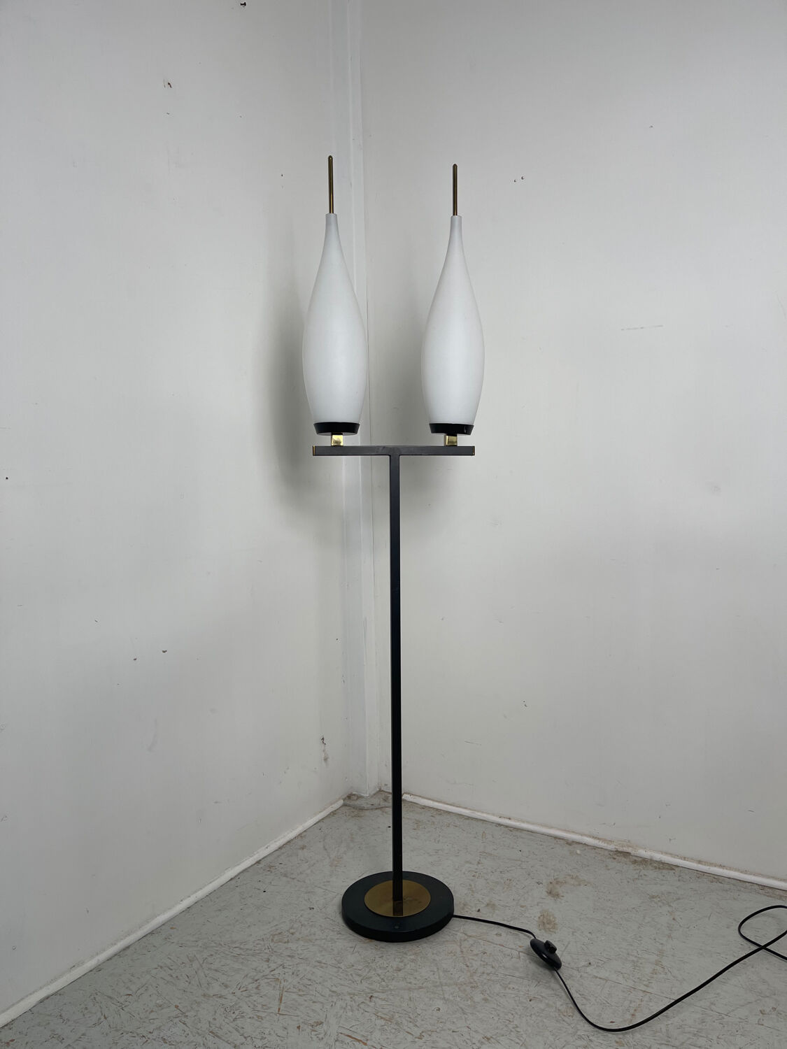 1960s two-light floor lamp