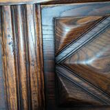 Wooden storage bench