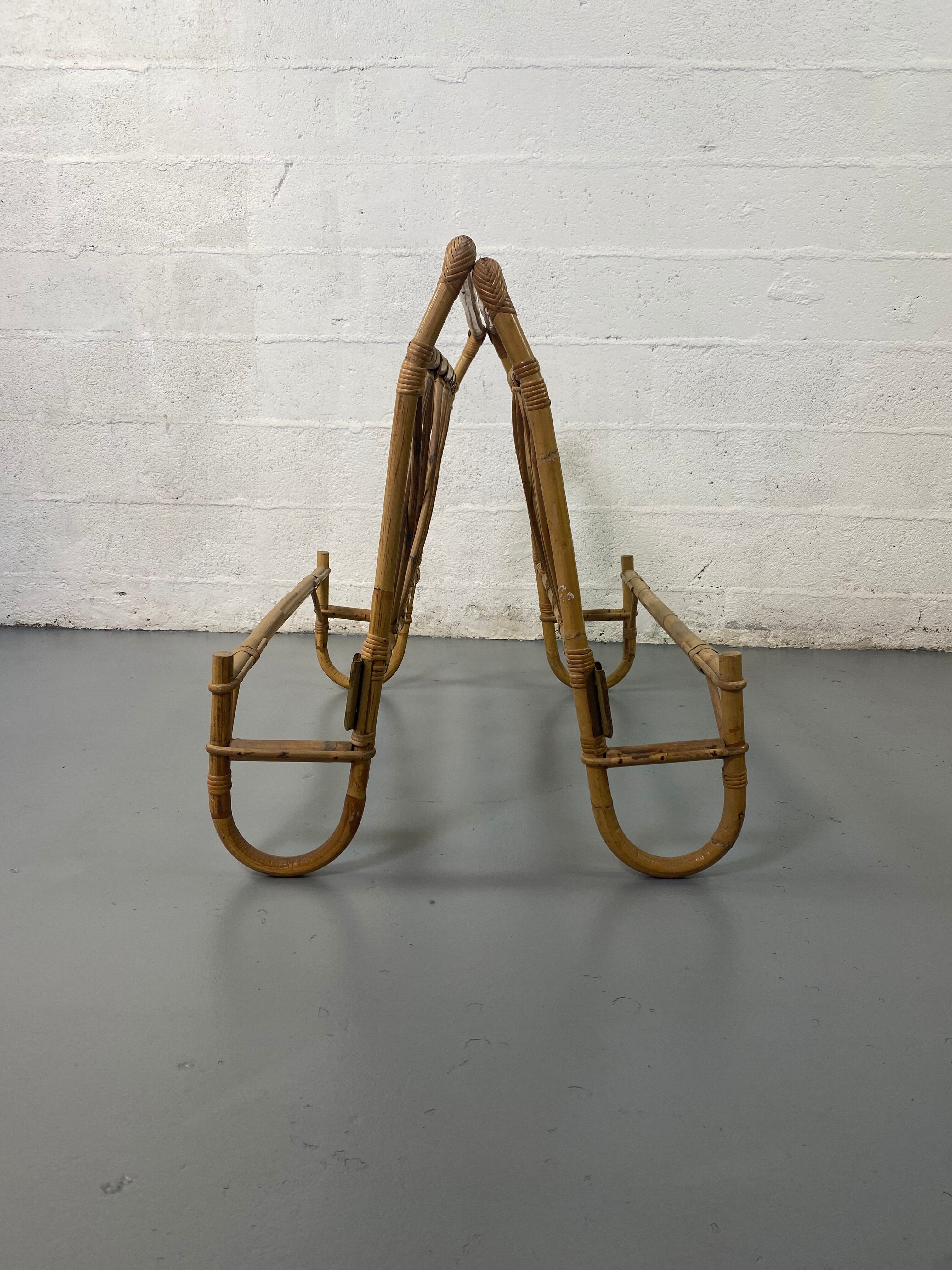 Rattan headboard and footboards