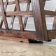 Vintage woven oak magazine rack