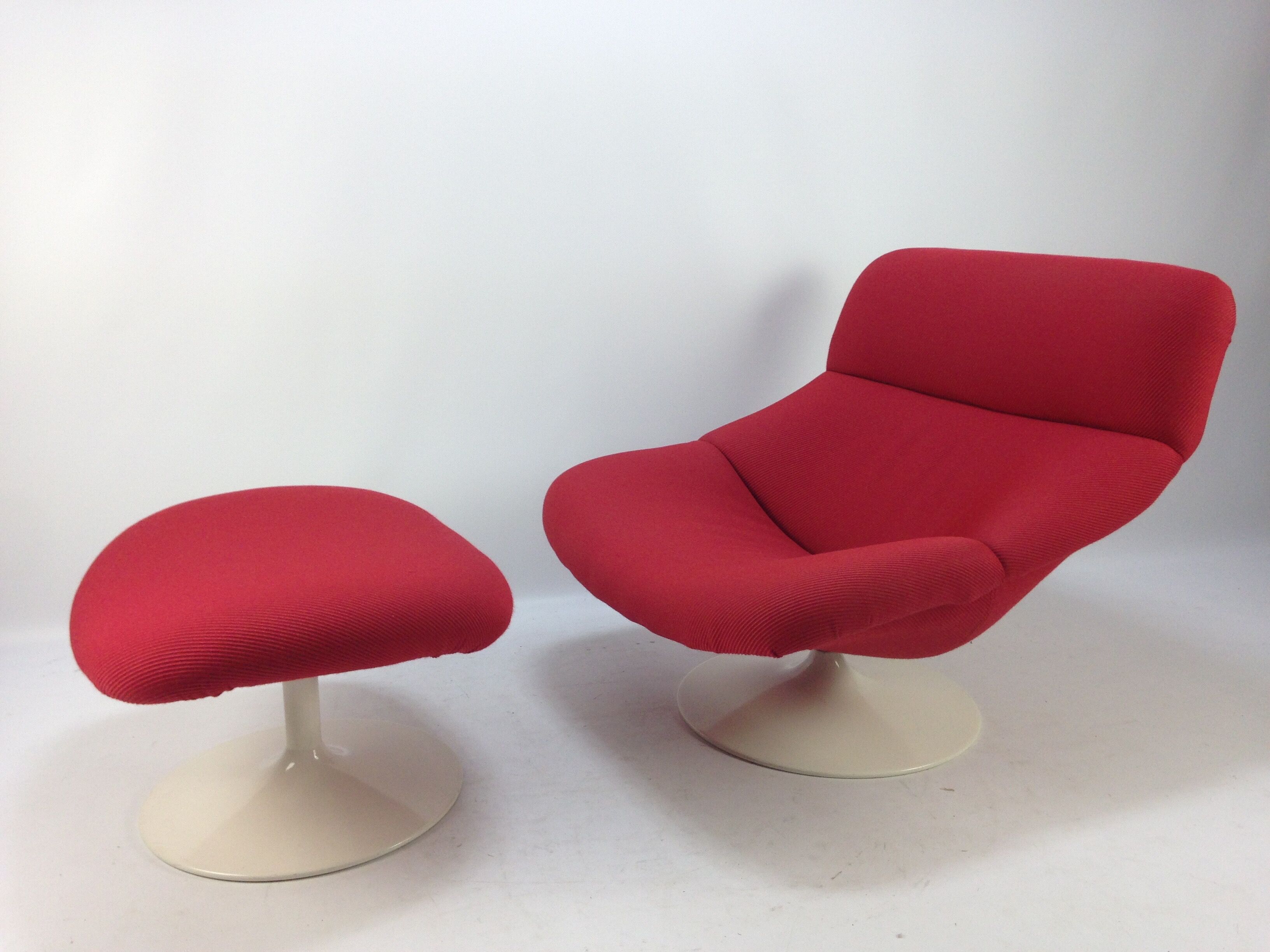 F518 armchair with ottoman by Geoffrey Harcourt for Artifort, 70s