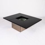 Table basse bar laquée Paul Michel pour Roche Bobois, France, 1980s