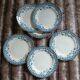 6 antique flat plates in ironstone