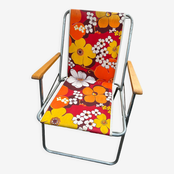 Chaise camping vintage 70s