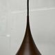 Mid-Century Modern Space Age Danish Brown Semi Pendant Lamp by Claus Bonderup and Torsten Thorup for Fog & Mørup, 1960s