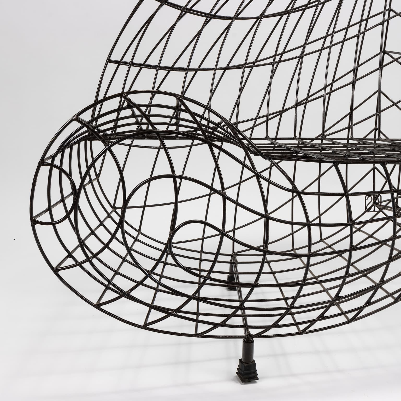 Vintage canapé Cuore, Minimalisti series, design by Anacleto Spazzapan, iron.