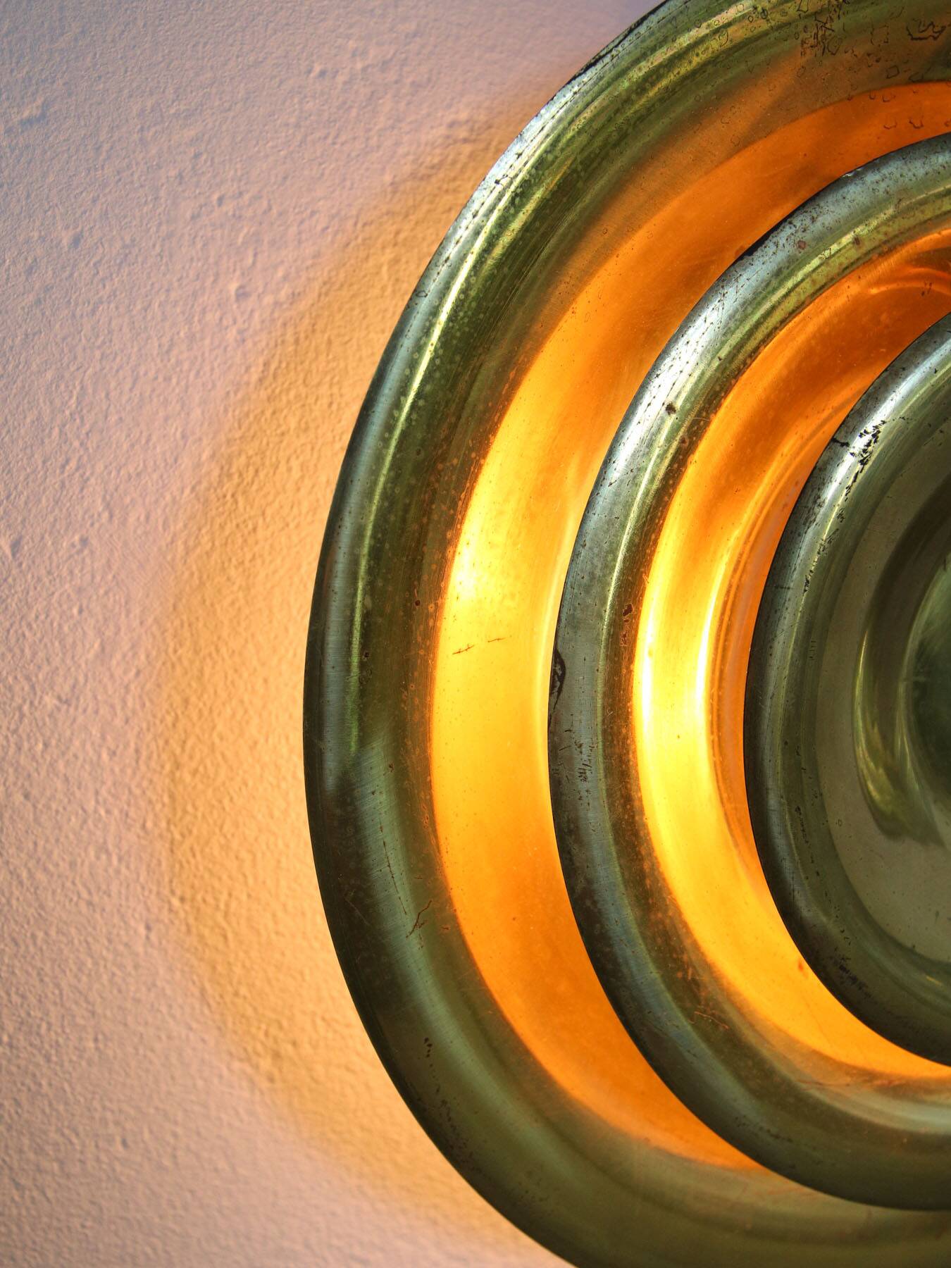 Mid-Century Cascading Wall Lamp in Brass, 1950s