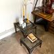 2 coffee tables, rattan sofa tips and smoked glass