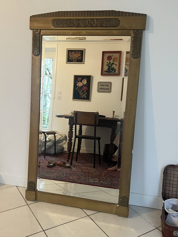 Miroir ancien art déco