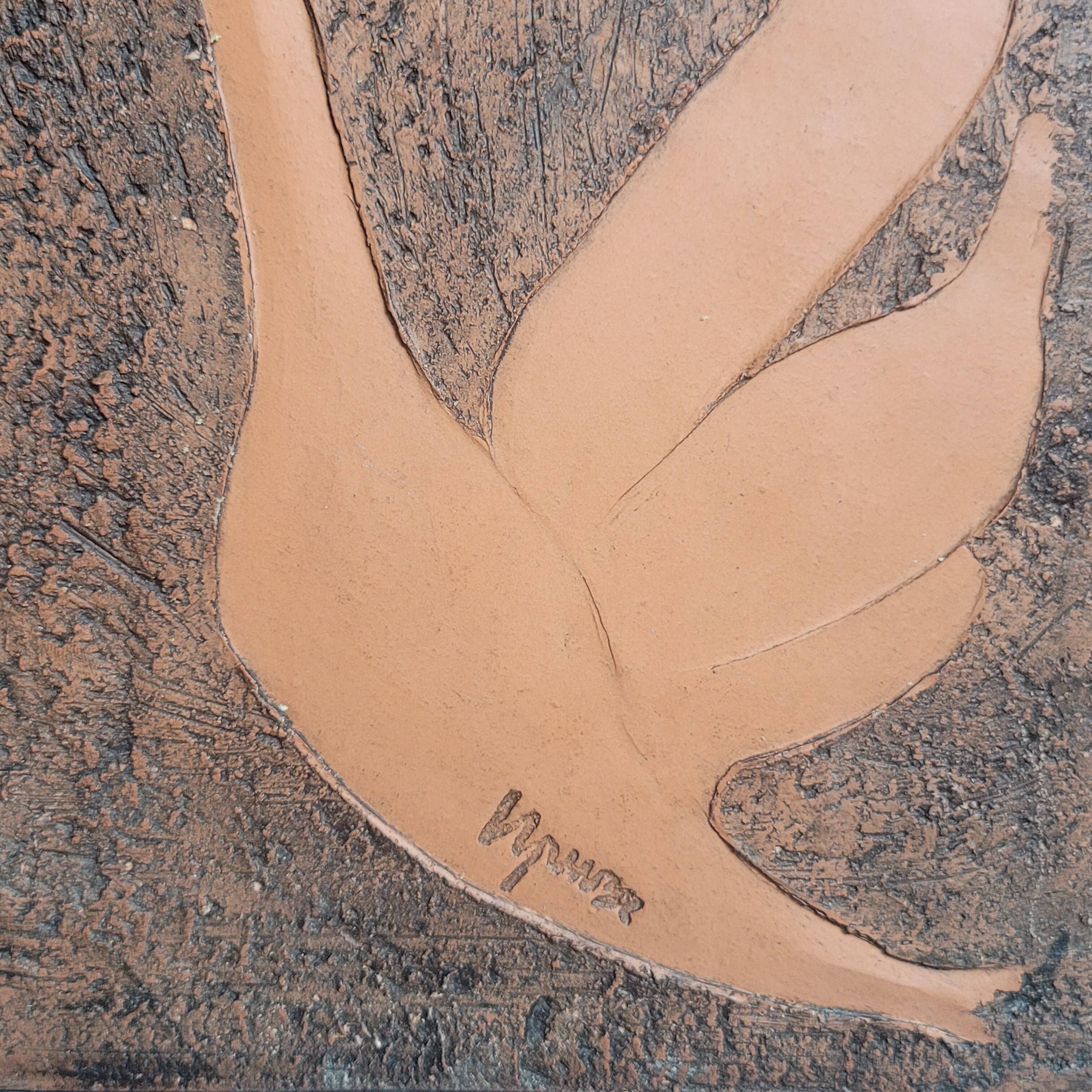 Roche-Bobois 70's ceramic/terracotta lamp