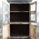 Indian furniture glass cabinet, 4 doors 2 shelves