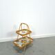 Rattan serving table