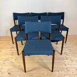 Set of six vintage chairs, Willy Schou Andersen, Denmark 1960s