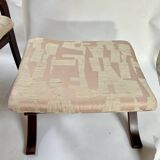 Fauteuil et ottoman tissu Dedar.