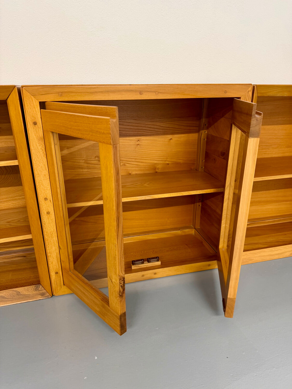 Ensemble modulable enfilade Ateliers Chauvin bois massif  design 70