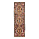 Grand Tapis Kilim Vintage Long & Large, Motifs Tribaux Géométriques