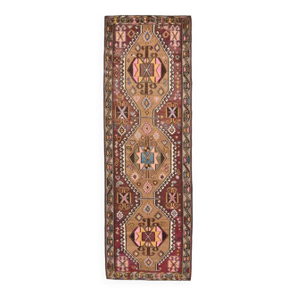 Grand Tapis Kilim Vintage Long & Large, Motifs Tribaux Géométriques