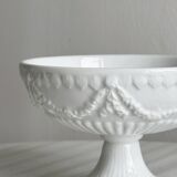 Decorated white porcelain cup