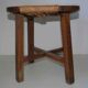 Tabouret paillé « moderniste » années 50's