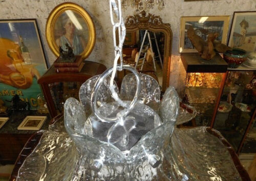 Murano glass plate chandelier from 1960