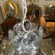 Lustre en plaque de verre Murano de 1960
