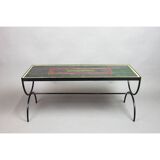 Enameled lava coffee table - 1950s