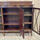 English 3-door mahogany bookcase from the 1950s