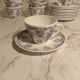 Rivanel France royal cups with saucers