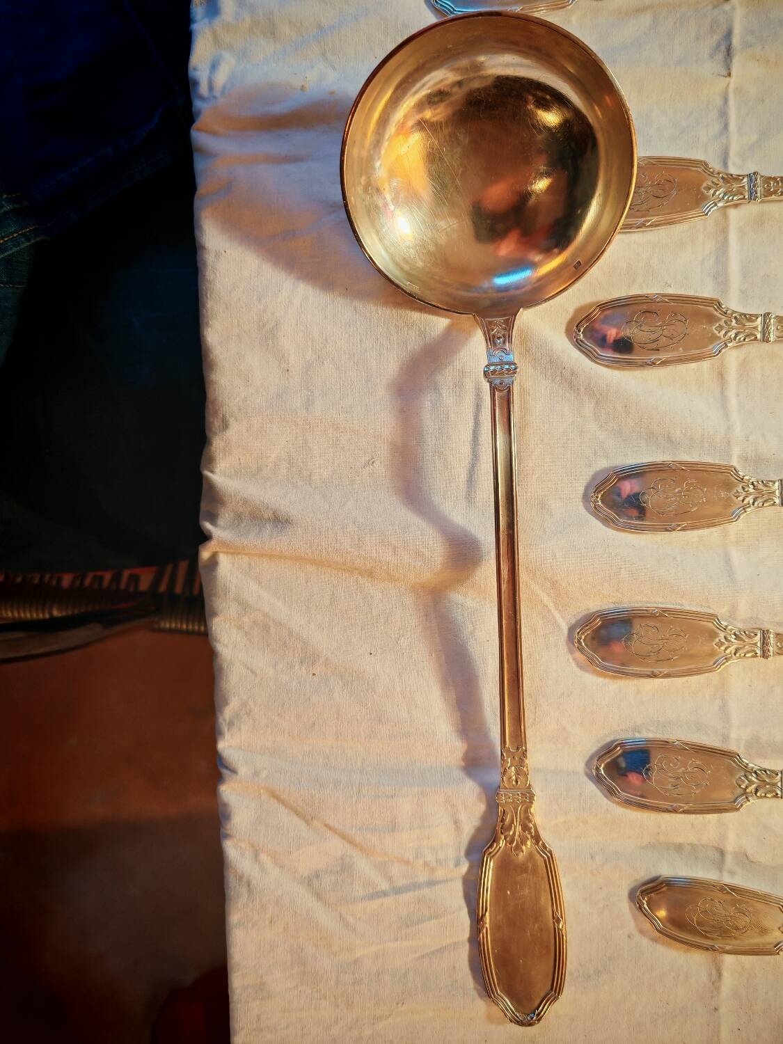 Silver-plated cutlery set, 1900