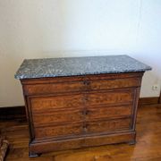 Commode bureau d'époque – Début XXᵉ siècle avec plateau en marbre