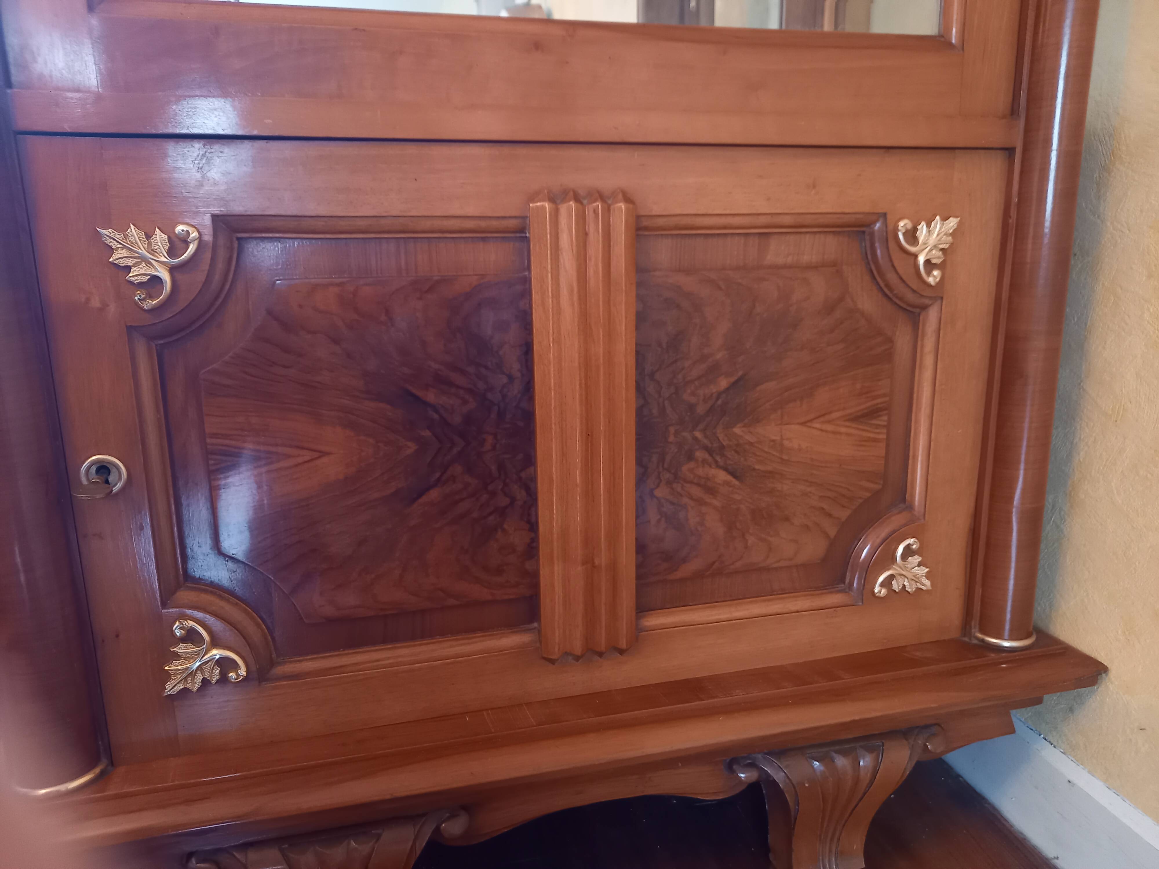 60s silver display cabinet