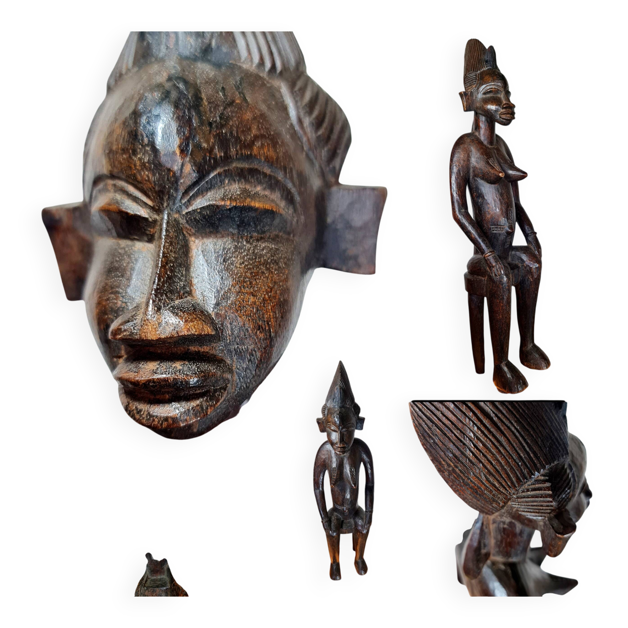 Senufo statue, H: 52 cm