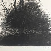 Nicole Bouharmont, tempête, 2013, pointe sèche originale signée