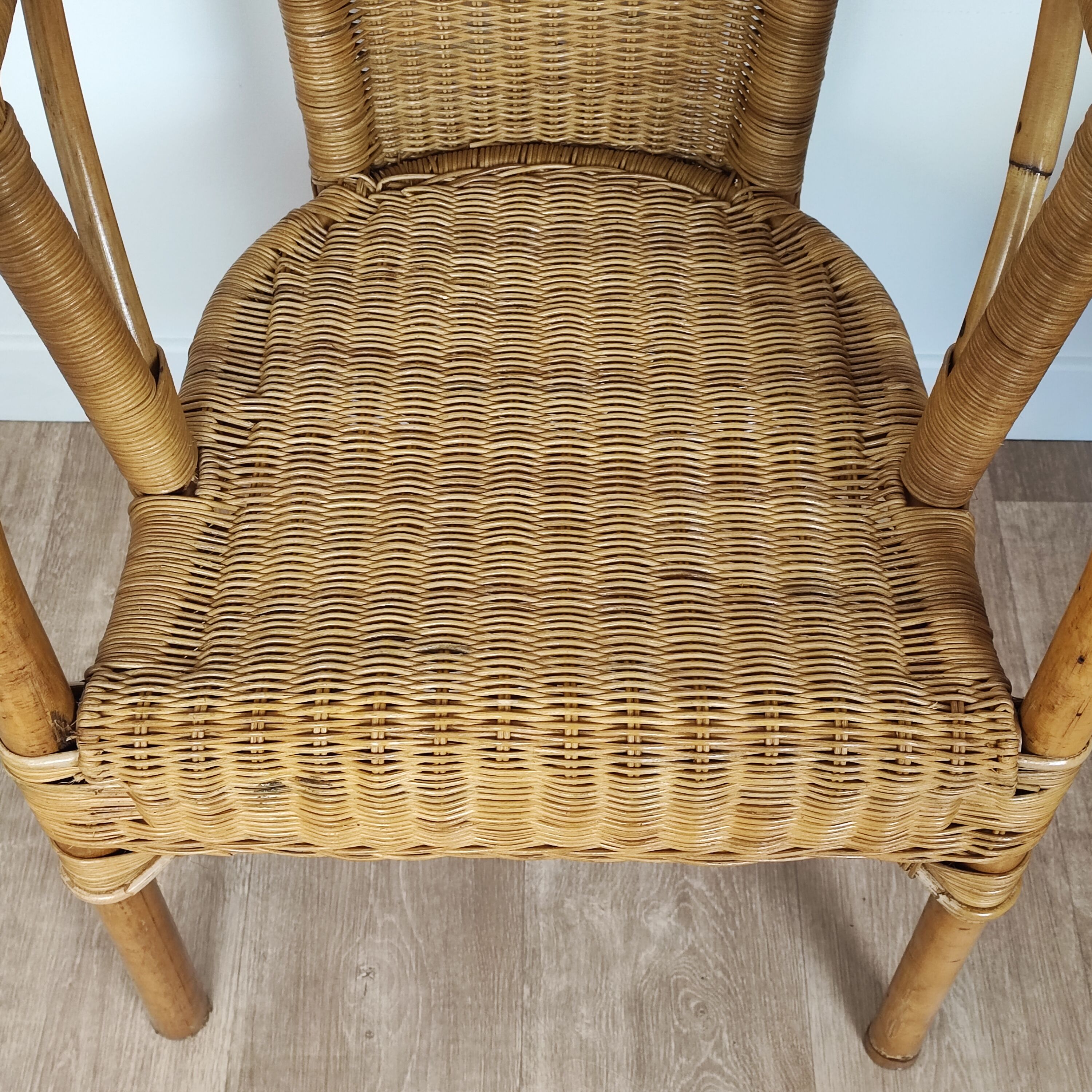Rattan armchair