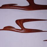 Wall decoration in teak Denmark 70