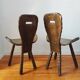 French brutalist vintage chairs from the 60s-70s.