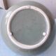 Green and brown ceramic vase