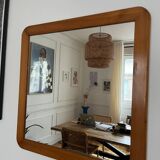 Vintage 70s pine mirror