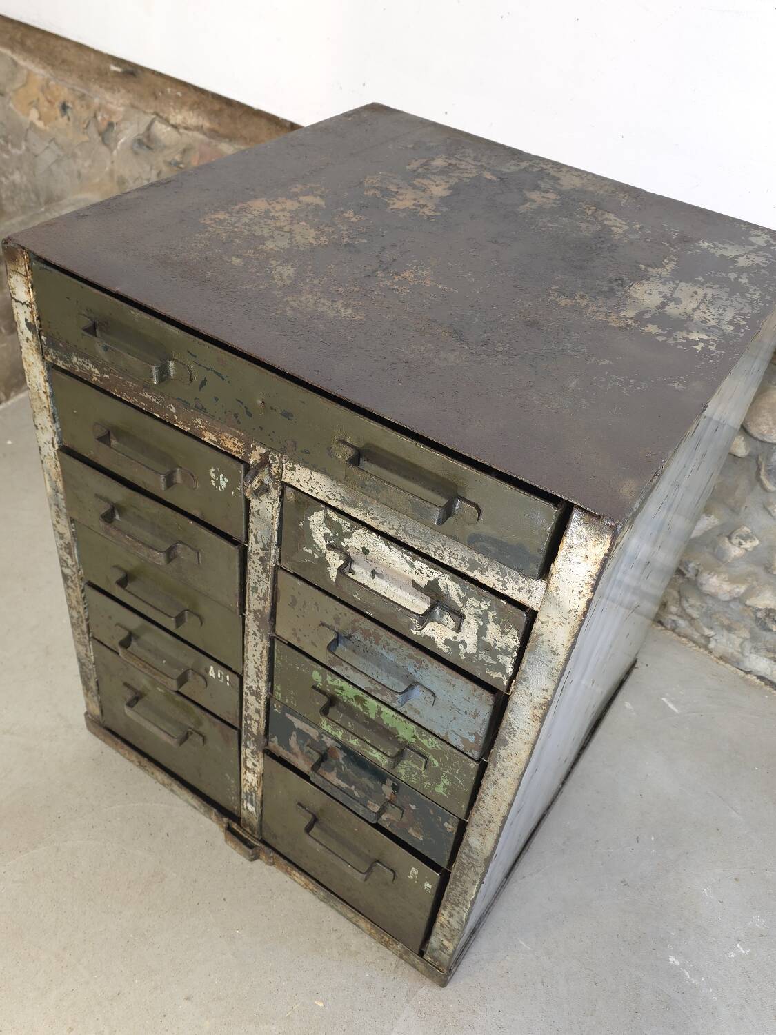 French army trade furniture with drawers