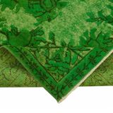 Overdyed Wool Vintage Handmade Carved Rug 170 cm x 276 cm