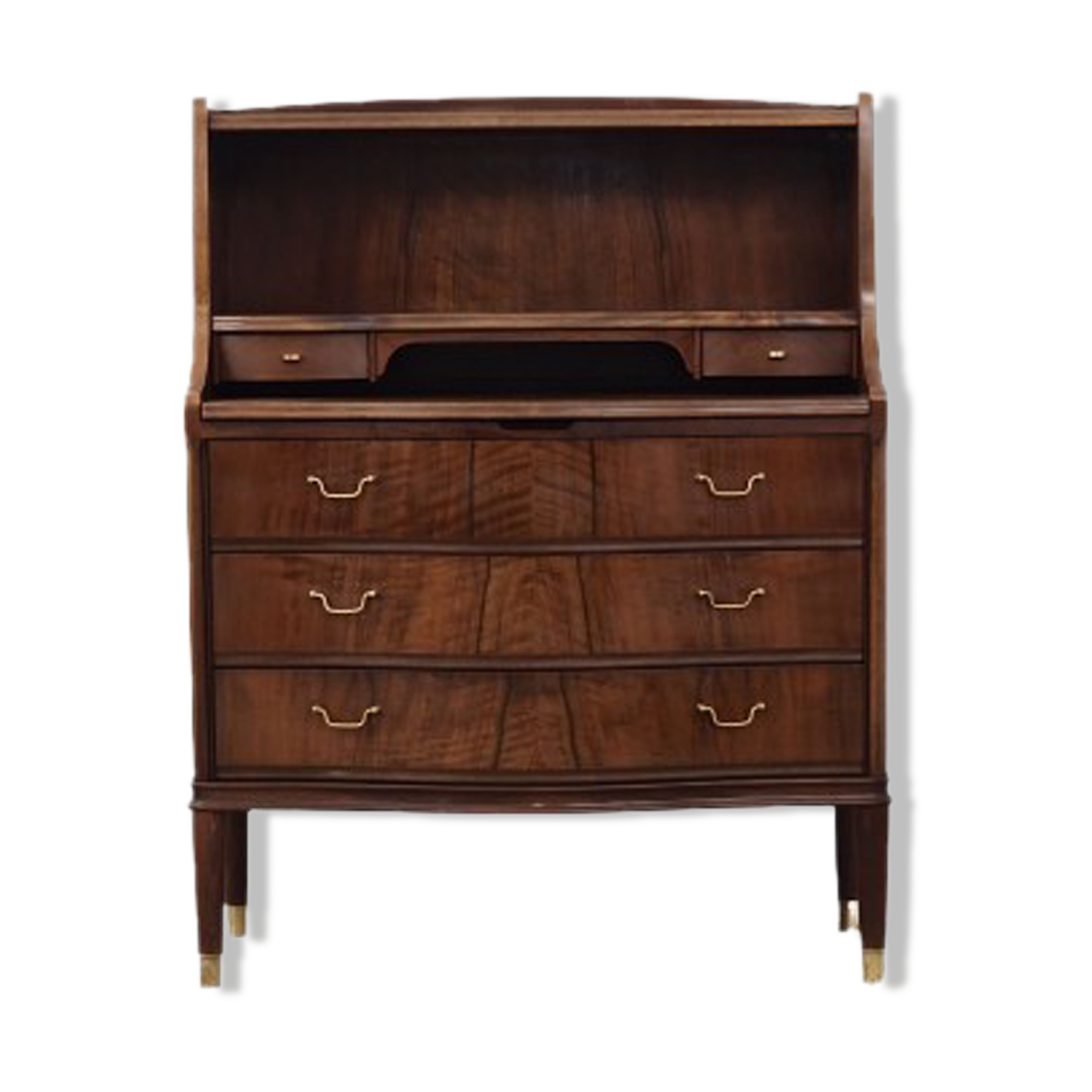 Walnut secretary, Danish design, 60's, production: Denmark