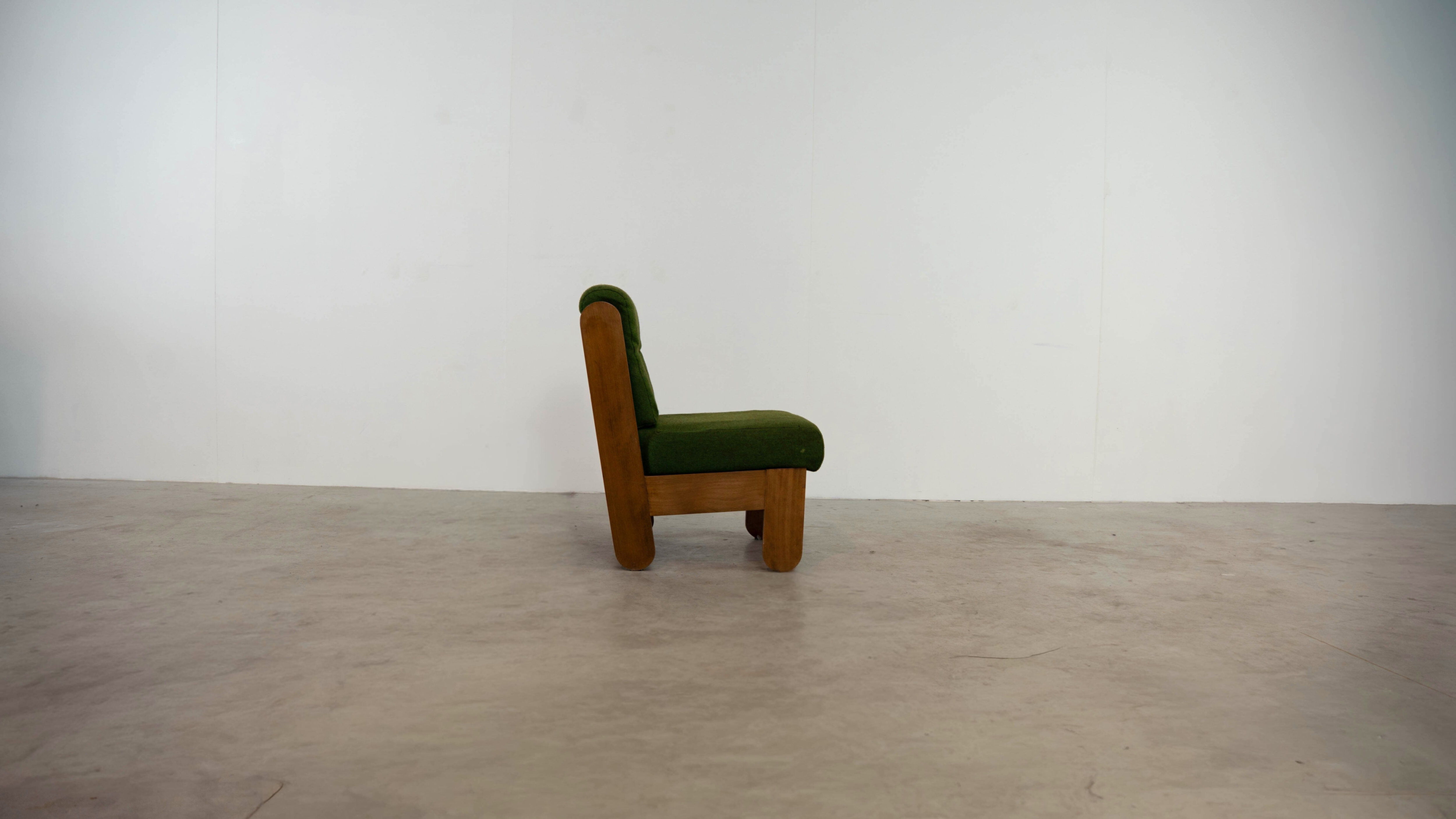 Ensemble de 2 fauteuils lounge verts français