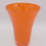 Orange glass vase