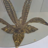 Bronze coffee table golden 1970