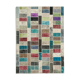 Handwoven anatolian contemporary 178 cm x 246 cm multicolor patchwork carpet
