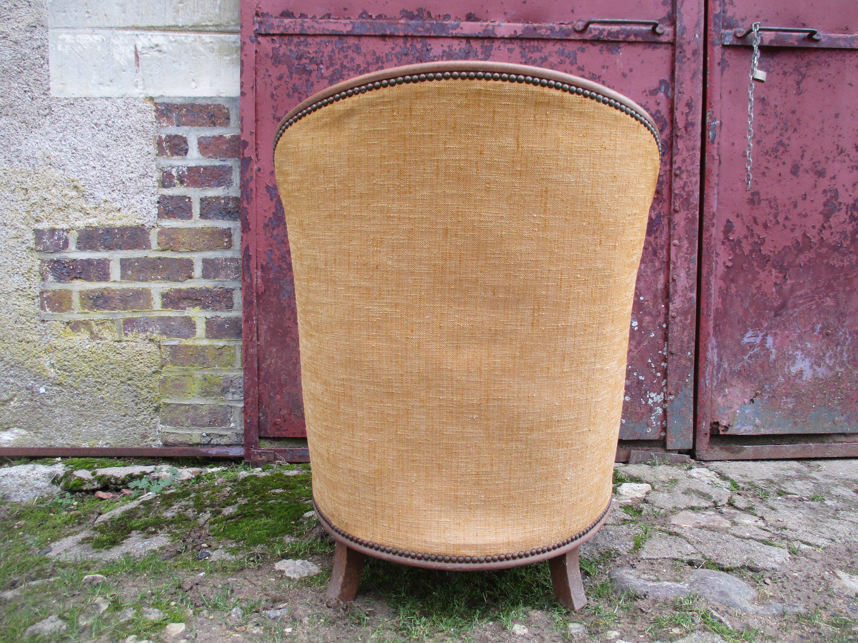 Fauteuil bergere de style Louis XVI art-deco