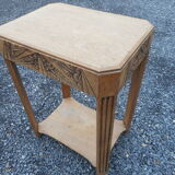 Art deco drawer console 30s oak