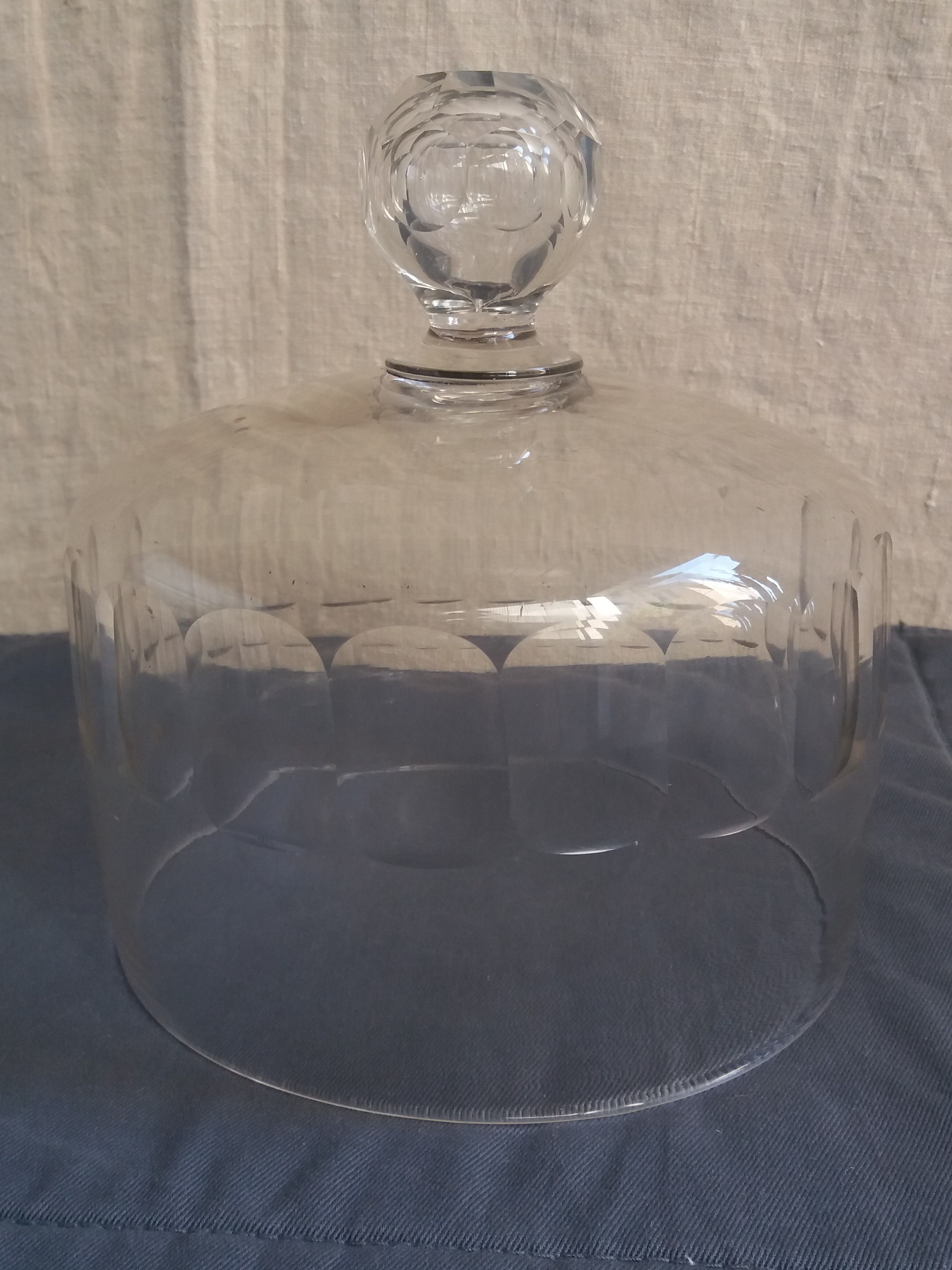 Old crystal cheese bell