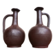 paire de bouteilles ou carafe en terre cuite