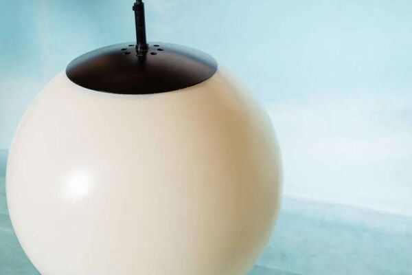 Grande lampe boule XL espace, suspension globe minimaliste Raak années 70